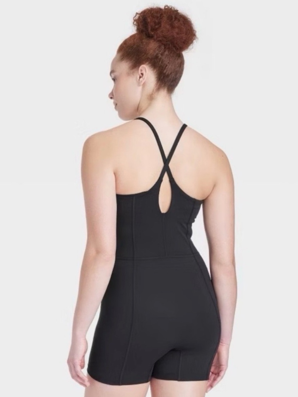 All in Motion Black Short Bodysuit - Picture 2 of 8